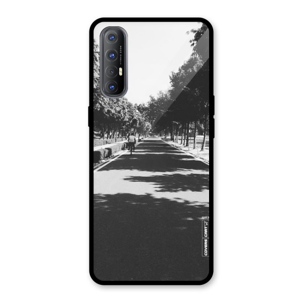 Monochrome Path Glass Back Case for Oppo Reno3 Pro