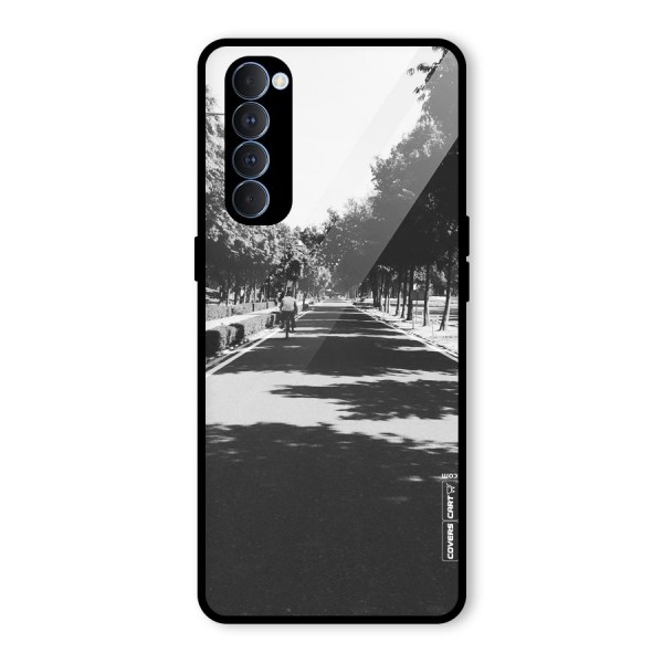 Monochrome Path Glass Back Case for Oppo Reno4 Pro