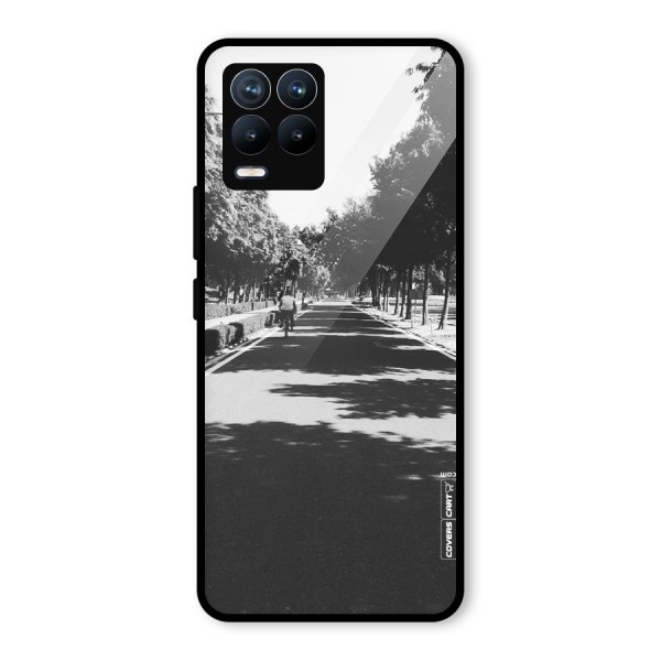 Monochrome Path Glass Back Case for Realme 8