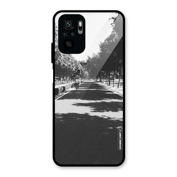 Monochrome Path Glass Back Case for Redmi Note 10