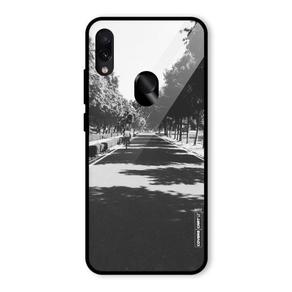 Monochrome Path Glass Back Case for Redmi Note 7