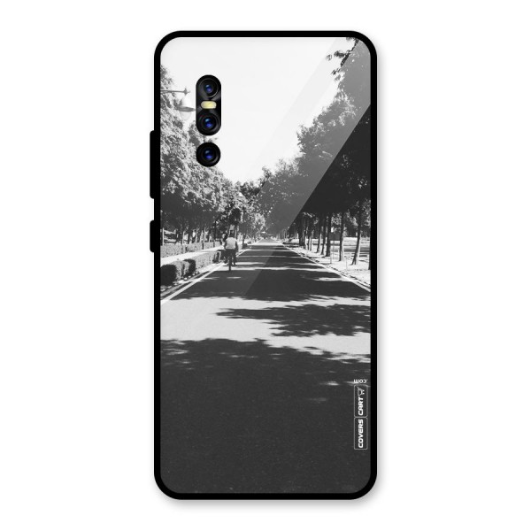 Monochrome Path Glass Back Case for Vivo V15 Pro