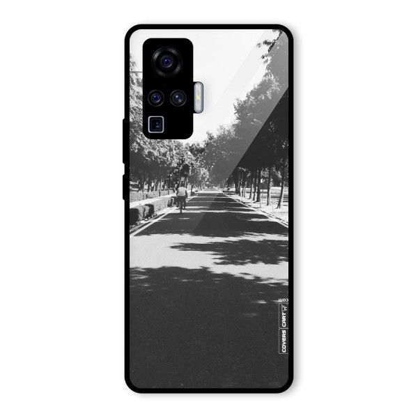 Monochrome Path Glass Back Case for Vivo X50 Pro