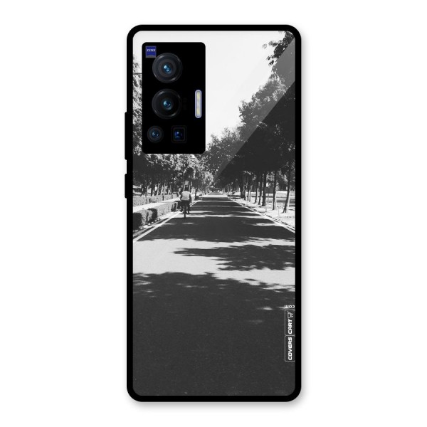 Monochrome Path Glass Back Case for Vivo X70 Pro