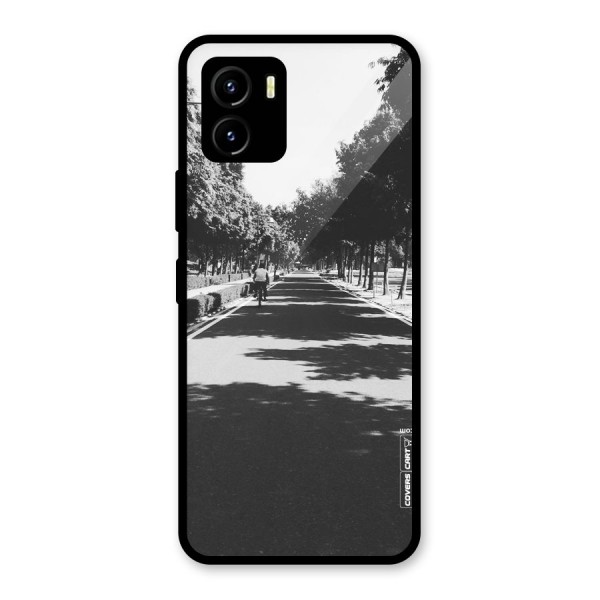 Monochrome Path Glass Back Case for Vivo Y15s