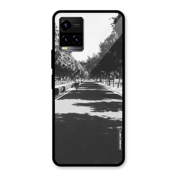 Monochrome Path Glass Back Case for Vivo Y21 2021