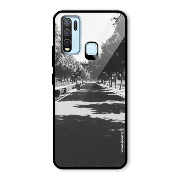 Monochrome Path Glass Back Case for Vivo Y30