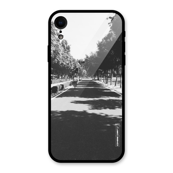 Monochrome Path Glass Back Case for XR