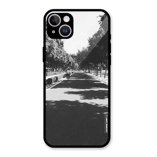 Monochrome Path Glass Back Case for iPhone 14 Plus