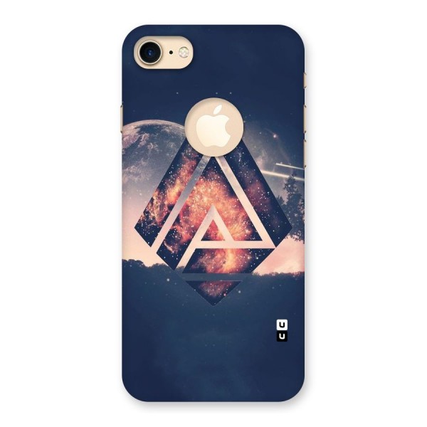 Moon Abstract Back Case for iPhone 8 Logo Cut