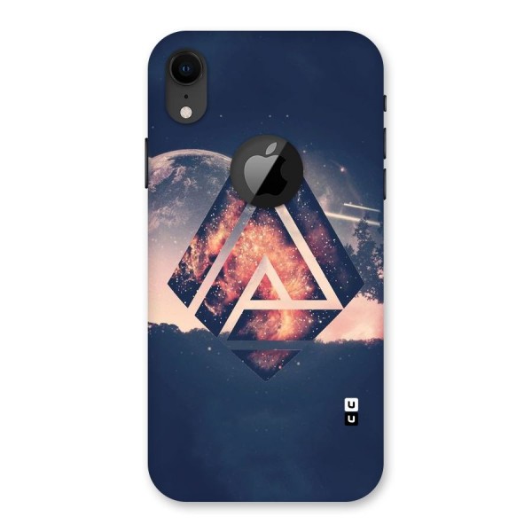 Moon Abstract Back Case for iPhone XR Logo Cut