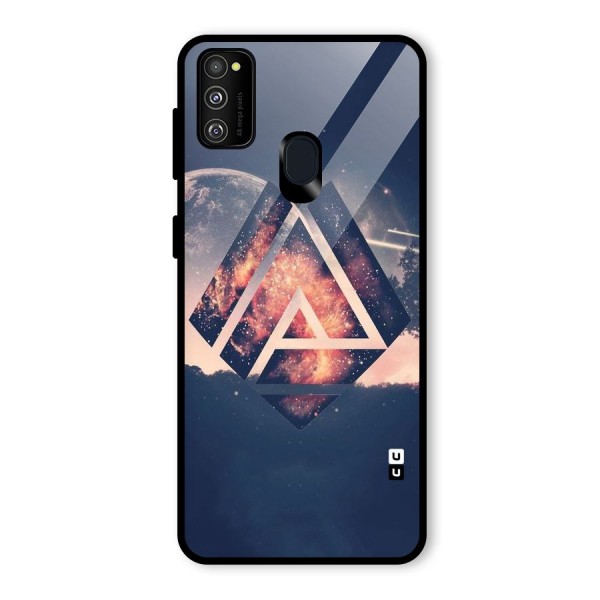 Moon Abstract Glass Back Case for Galaxy M21