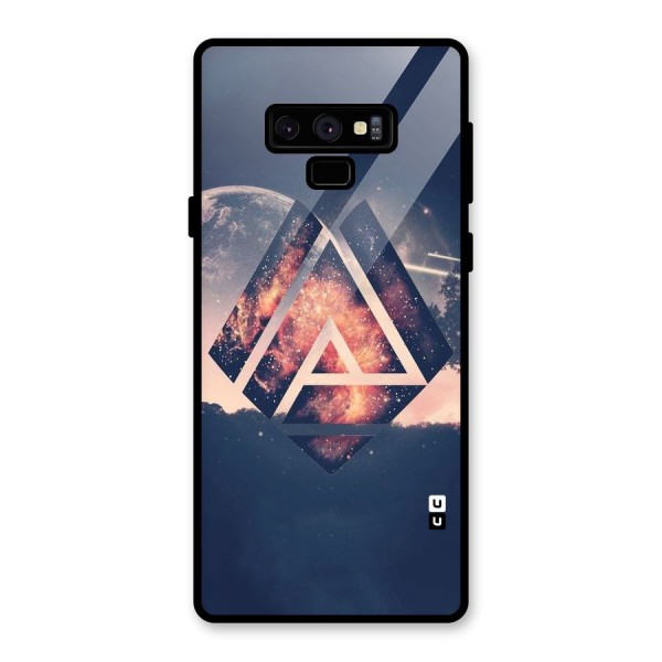 Moon Abstract Glass Back Case for Galaxy Note 9