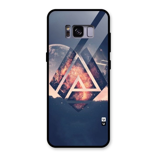 Moon Abstract Glass Back Case for Galaxy S8