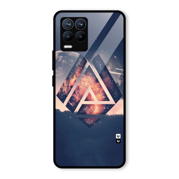 Moon Abstract Glass Back Case for Realme 8 Pro