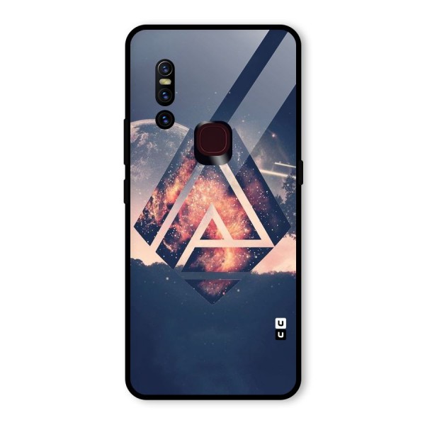 Moon Abstract Glass Back Case for Vivo V15