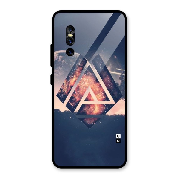 Moon Abstract Glass Back Case for Vivo V15 Pro