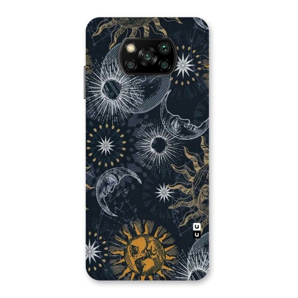 Moon And Sun Back Case for Poco X3