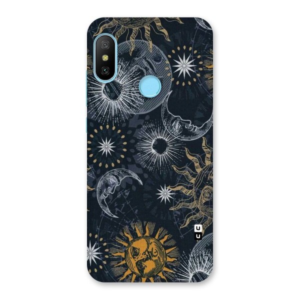 Moon And Sun Back Case for Redmi 6 Pro