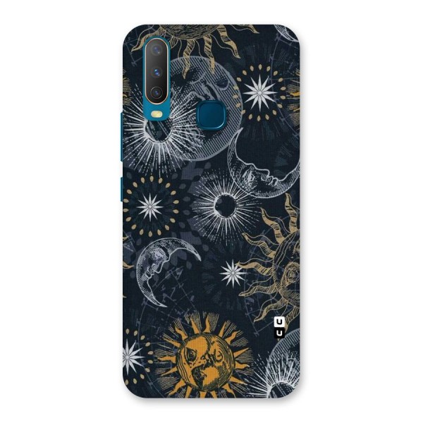 Moon And Sun Back Case for Vivo Y12