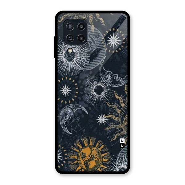 Moon And Sun Glass Back Case for Galaxy M32