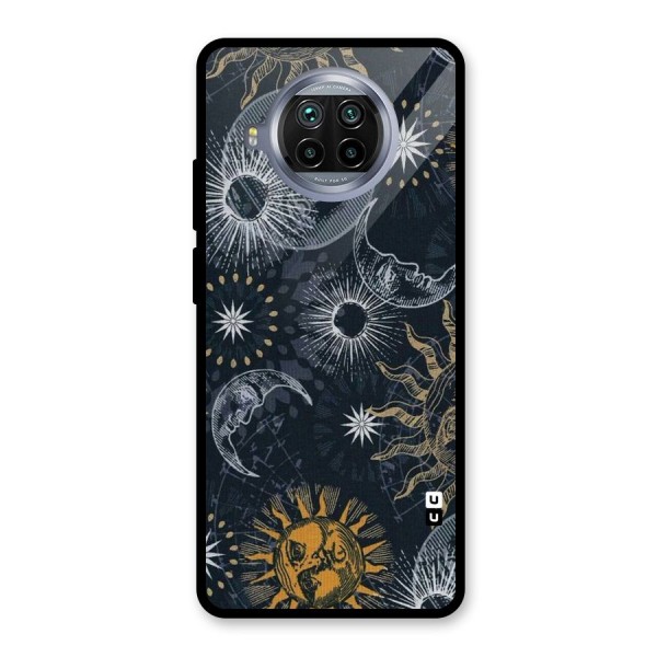 Moon And Sun Glass Back Case for Mi 10i