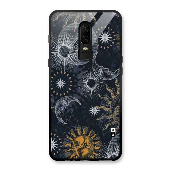 Moon And Sun Glass Back Case for OnePlus 6