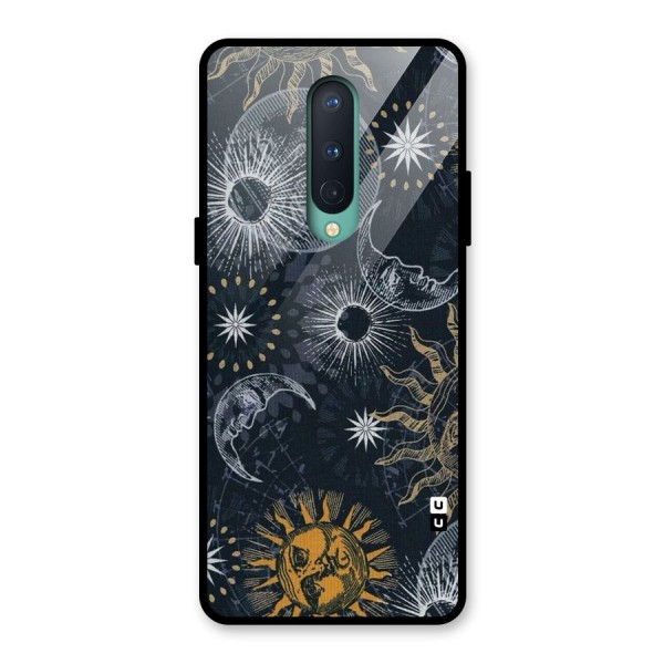 Moon And Sun Glass Back Case for OnePlus 8