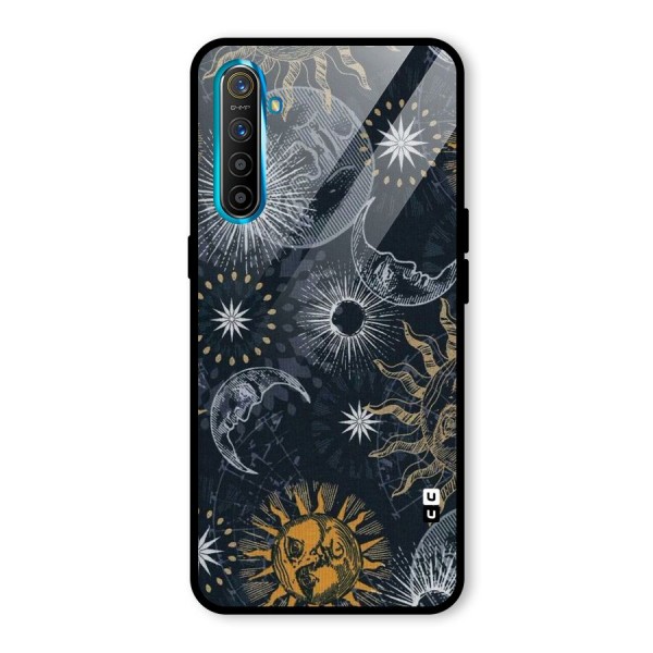 Moon And Sun Glass Back Case for Realme XT