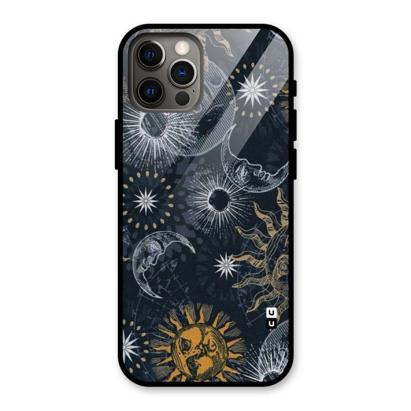Moon And Sun Glass Back Case for iPhone 12 Pro