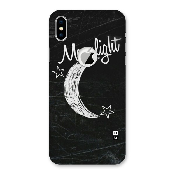 Moon Light Back Case for iPhone XS Logo Cut