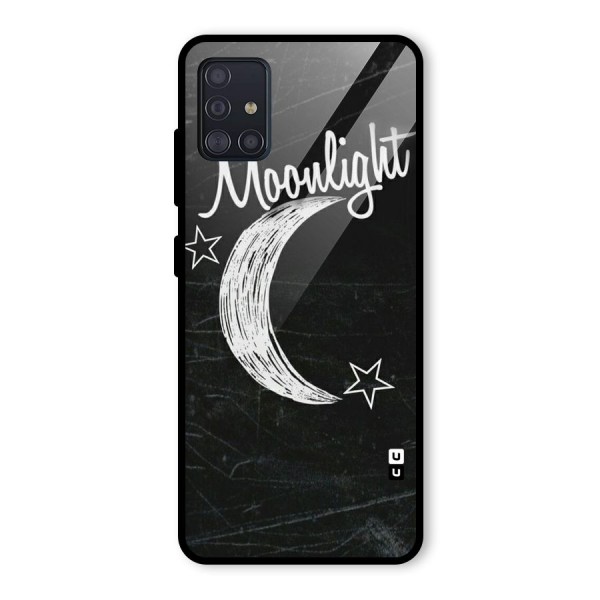 Moon Light Glass Back Case for Galaxy A51