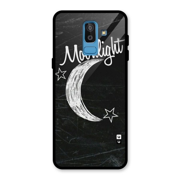 Moon Light Glass Back Case for Galaxy J8