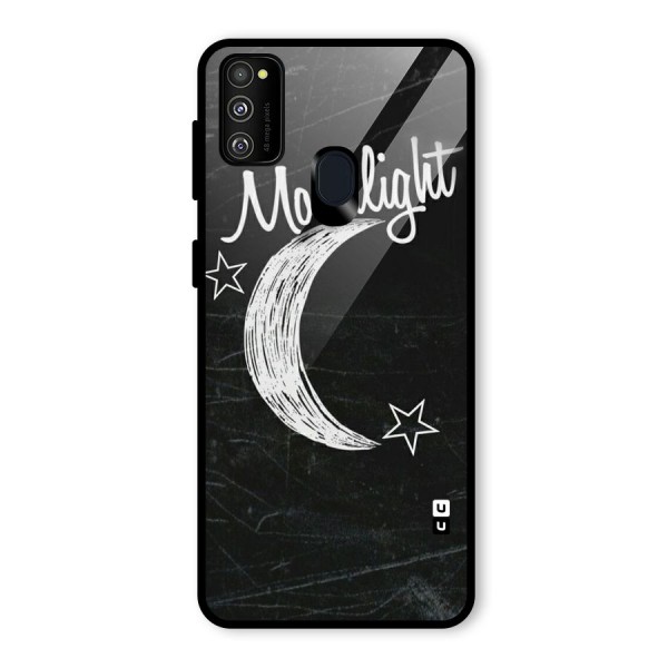 Moon Light Glass Back Case for Galaxy M21