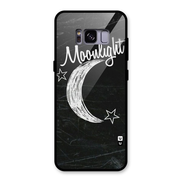 Moon Light Glass Back Case for Galaxy S8