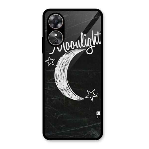 Moon Light Glass Back Case for Oppo A17