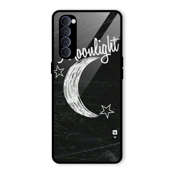 Moon Light Glass Back Case for Oppo Reno4 Pro