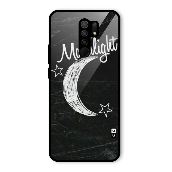 Moon Light Glass Back Case for Redmi 9 Prime