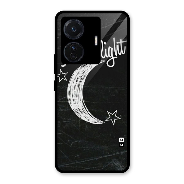 Moon Light Glass Back Case for Vivo T1 Pro