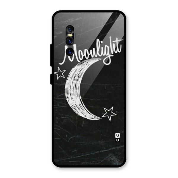 Moon Light Glass Back Case for Vivo V15 Pro