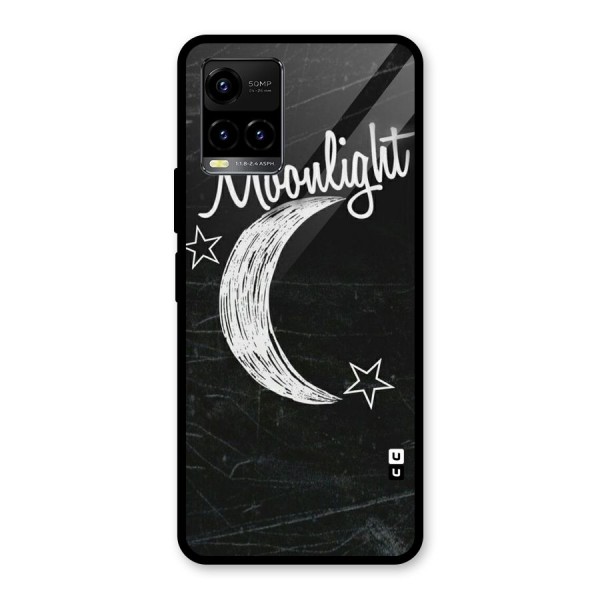 Moon Light Glass Back Case for Vivo Y21 2021