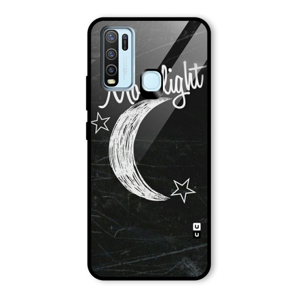 Moon Light Glass Back Case for Vivo Y30