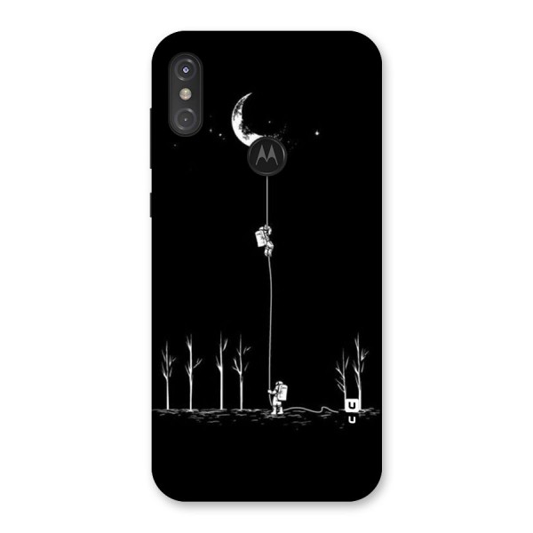 Moon Man Back Case for Motorola One Power