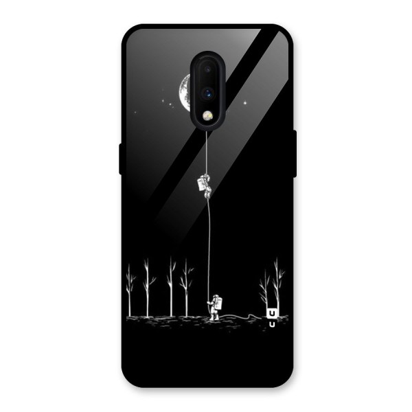 Moon Man Glass Back Case for OnePlus 7