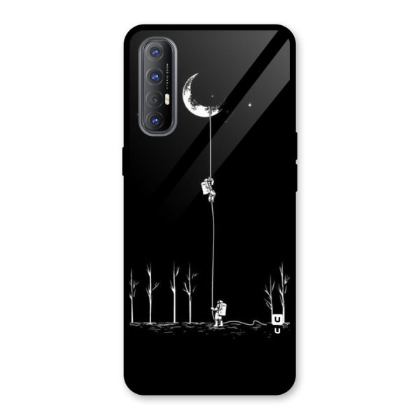 Moon Man Glass Back Case for Oppo Reno3 Pro