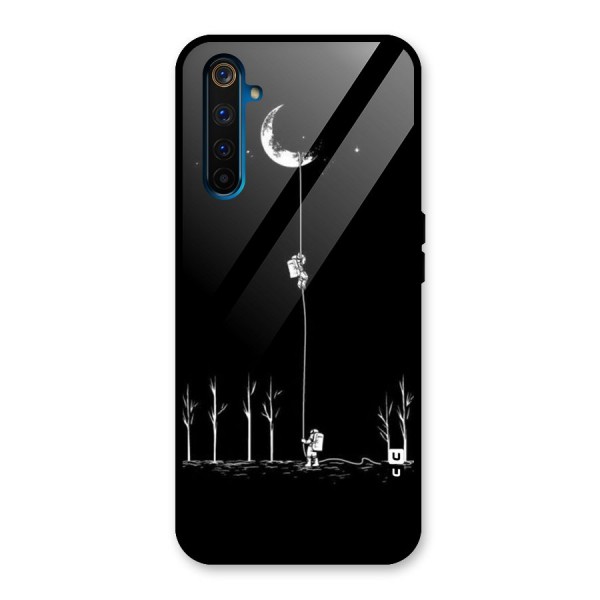 Moon Man Glass Back Case for Realme 6 Pro