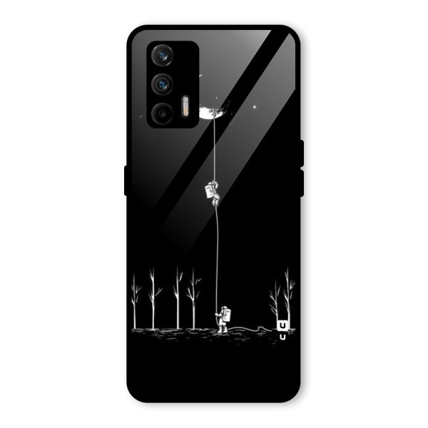 Moon Man Glass Back Case for Realme X7 Max