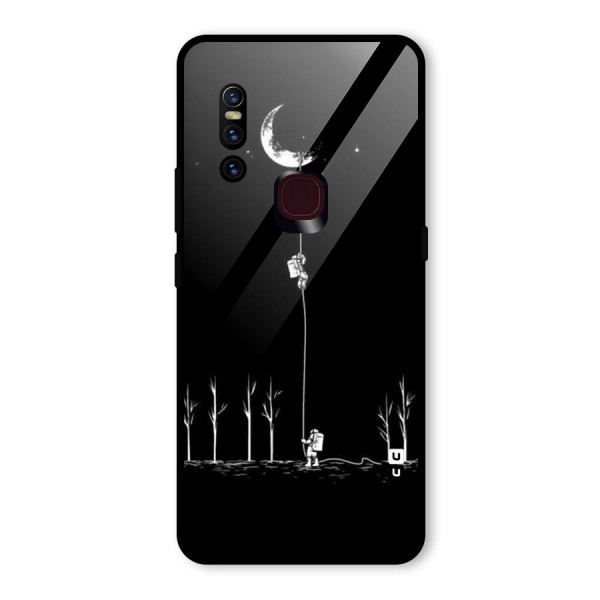 Moon Man Glass Back Case for Vivo V15