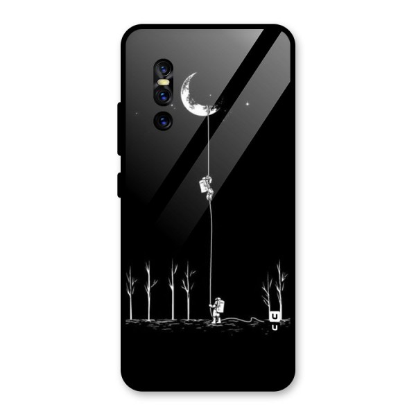 Moon Man Glass Back Case for Vivo V15 Pro