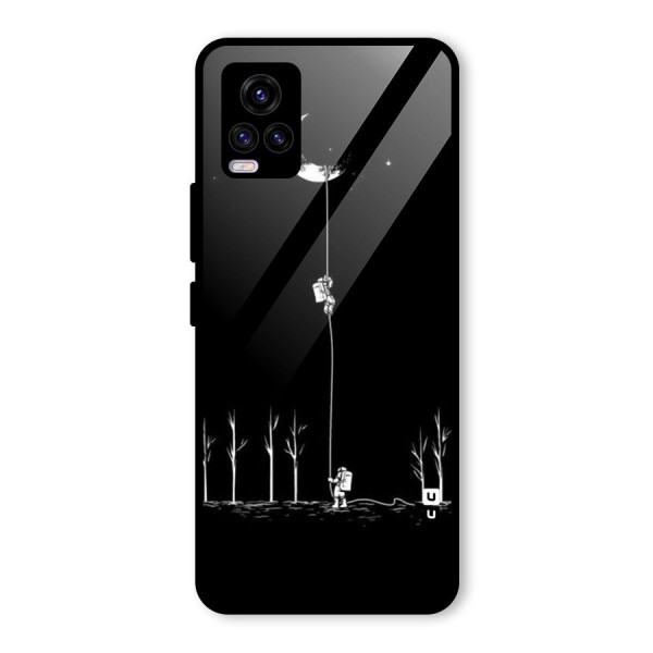 Moon Man Glass Back Case for Vivo V20